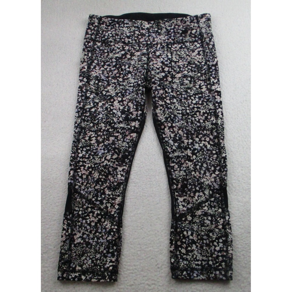 Lululemon Pace Rival Leggings Womens Size 8 Multicolor Stretch Athletic Yoga